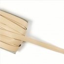 Kunstleder Schrägband - 15 mm - hellbeige